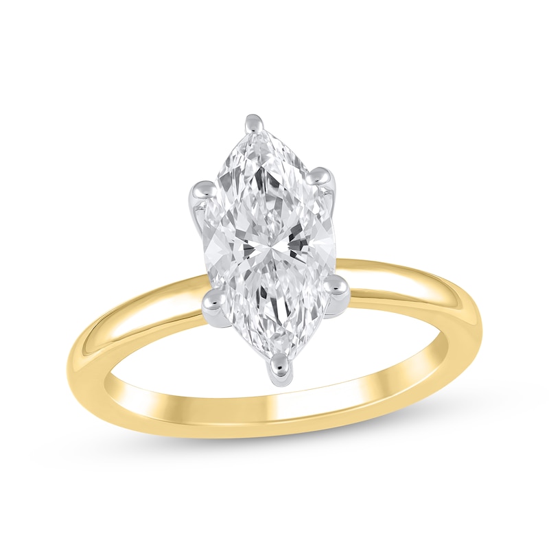 Lab-Created Diamonds by KAY Marquise-Cut Solitaire Engagement Ring 2 ct ...