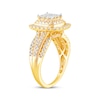Thumbnail Image 2 of Now + Forever Princess-Cut Multi-Diamond Center Engagement Ring 1 ct tw 10K Yellow Gold