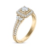 Thumbnail Image 2 of Now + Forever Diamond Cushion Frame Engagement Ring 7/8 ct tw 14K Yellow Gold