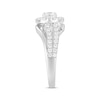 Thumbnail Image 2 of Now + Forever Round-Cut Diamond Halo Swirl Engagement Ring 1-1/4 ct tw 14K White Gold