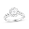 Thumbnail Image 1 of Now + Forever Round-Cut Diamond Halo Engagement Ring 1-1/4 ct tw 14K White Gold