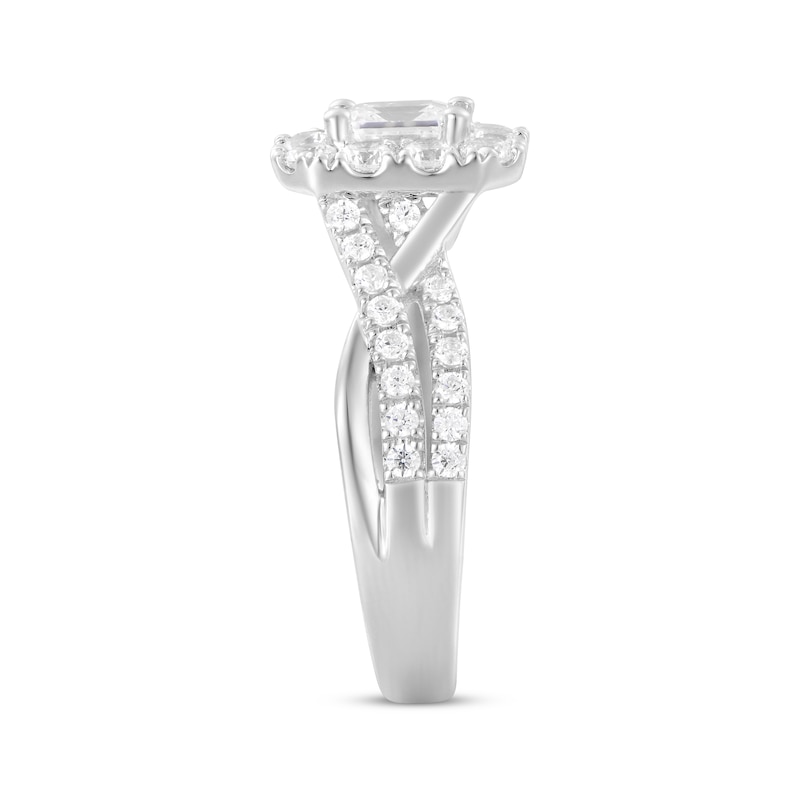 Main Image 2 of Now + Forever Emerald-Cut Diamond Engagement Ring 1-1/3 ct tw 14K White Gold