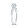 Thumbnail Image 2 of Now + Forever Round-Cut Diamond Halo Engagement Ring 1/3 ct tw 10K White Gold