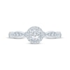 Thumbnail Image 3 of Now + Forever Round-Cut Diamond Halo Engagement Ring 1/3 ct tw 10K White Gold