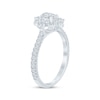 Thumbnail Image 2 of Now + Forever Oval-Cut Diamond Starburst Halo Engagement Ring 1-1/8 ct tw 14K White Gold