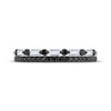 Thumbnail Image 3 of Now + Forever Black & White Diamond Two-Row Anniversary Ring 3/8 ct tw 14K White Gold