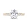 Thumbnail Image 2 of Lab-Created DIamonds by KAY Oval-Cut Engagement Ring 2 ct tw 14K Yellow Gold