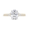 Thumbnail Image 3 of Now + Forever Lab-Grown Diamonds Oval-Cut Engagement Ring 2 ct tw 14K Yellow Gold