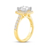Thumbnail Image 2 of Now + Forever Lab-Grown Diamonds Princess-Cut Cushion Frame Engagement Ring 2-3/4 ct tw 14K Yellow Gold