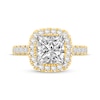 Thumbnail Image 3 of Now + Forever Lab-Grown Diamonds Princess-Cut Cushion Frame Engagement Ring 2-3/4 ct tw 14K Yellow Gold