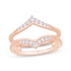 Thumbnail Image 1 of Now + Forever Diamond Chevron Enhancer Ring 1/4 ct tw 14K Rose Gold