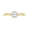 Thumbnail Image 3 of Now + Forever Round-Cut Diamond Halo Engagement Ring 1/3 ct tw 10K Yellow Gold