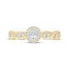 Thumbnail Image 3 of Now + Forever Round-Cut Diamond Halo Swirl Shank Engagement Ring 1/3 ct tw 10K Yellow Gold