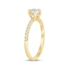 Thumbnail Image 2 of Now + Forever Round-Cut Diamond Halo Engagement Ring 1/2 ct tw 14K Yellow Gold