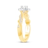 Thumbnail Image 2 of Now + Forever Round-Cut Diamond Cushion Halo Twist Engagement Ring 5/8 ct tw 14K Yellow Gold