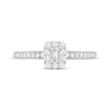 Thumbnail Image 3 of Now + Forever Emerald-Cut Diamond Halo Engagement Ring 1/2 ct tw 14K White Gold