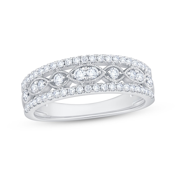 Now + Forever Diamond Anniversary Ring 1/2 ct tw 14K White Gold