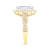 Thumbnail Image 2 of Now + Forever Lab-Grown Diamonds Marquise-Cut Halo Twist Engagement Ring 1-1/2 ct tw 14K Yellow Gold