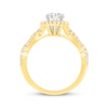Thumbnail Image 3 of Now + Forever Lab-Grown Diamonds Marquise-Cut Halo Twist Engagement Ring 1-1/2 ct tw 14K Yellow Gold