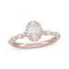 Thumbnail Image 1 of Neil Lane Premiere Oval-Cut Diamond Halo Engagement Ring 1-1/2 ct tw 14K Rose Gold