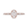 Thumbnail Image 2 of Neil Lane Premiere Oval-Cut Diamond Halo Engagement Ring 1-1/2 ct tw 14K Rose Gold