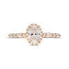 Thumbnail Image 3 of Neil Lane Premiere Oval-Cut Diamond Halo Engagement Ring 1-1/2 ct tw 14K Yellow Gold