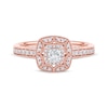 Thumbnail Image 3 of Now + Forever Princess-Cut Diamond Vintage-Style Engagement Ring 1/2 ct tw 14K Rose Gold