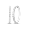 Thumbnail Image 1 of Diamond Hoop Earrings 1/4 ct tw 10K White Gold