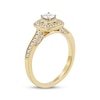 Thumbnail Image 2 of Now + Forever Princess-Cut Diamond Vintage-Style Engagement Ring 1/2 ct tw 14K Yellow Gold