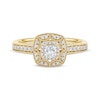 Thumbnail Image 3 of Now + Forever Princess-Cut Diamond Vintage-Style Engagement Ring 1/2 ct tw 14K Yellow Gold