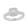 Thumbnail Image 1 of Now + Forever Princess-Cut Diamond Vintage-Style Engagement Ring 1/2 ct tw 14K White Gold