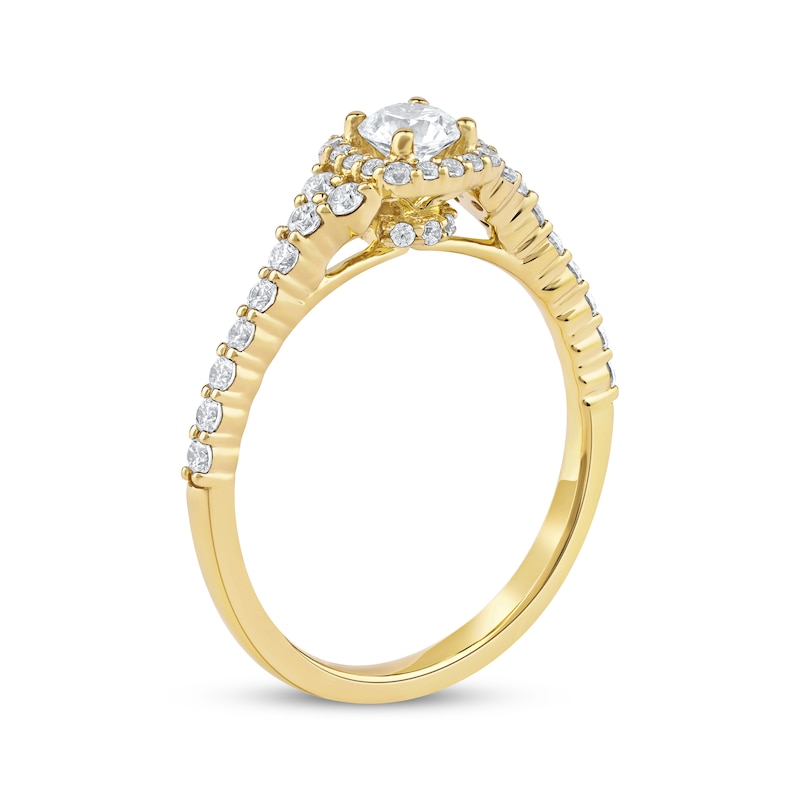 Main Image 2 of Now + Forever Round-Cut Diamond Engagement Ring 3/4 ct tw 14K Yellow Gold