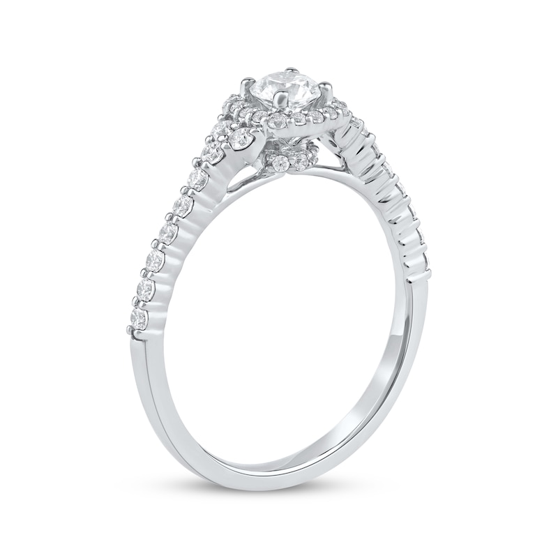 Main Image 2 of Now + Forever Round-Cut Diamond Engagement Ring 3/4 ct tw 14K White Gold