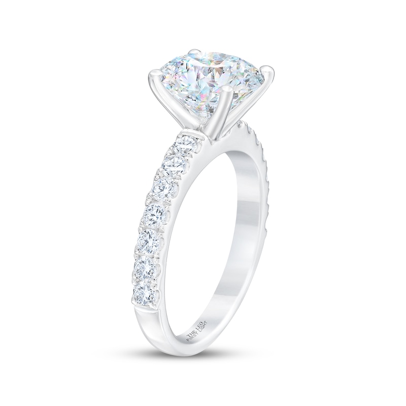 THE LEO First Light Diamond Round-Cut Engagement Ring 3-1/2 ct tw 14K White Gold