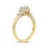 Thumbnail Image 2 of Now + Forever Round-Cut Diamond Double Halo Engagement Ring 3/4 ct tw 14K Yellow Gold