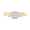 Thumbnail Image 3 of Now + Forever Round-Cut Diamond Double Halo Engagement Ring 3/4 ct tw 14K Yellow Gold