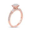 Thumbnail Image 2 of Now + Forever Round-Cut Diamond Halo Engagement Ring 3/4 ct tw 14K Rose Gold