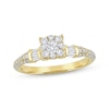 Thumbnail Image 1 of Now + Forever Round-Cut Diamond Halo Engagement Ring 3/4 ct tw 14K Yellow Gold