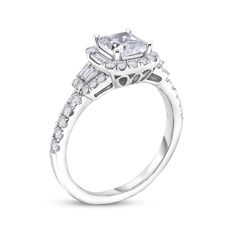 Main Image 2 of Now + Forever Princess-Cut Diamond Engagement Ring 1 ct tw 14K White Gold