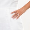 Thumbnail Image 5 of Now + Forever Marquise-Cut Diamond Double Halo Three-Stone Engagement Ring 1 ct tw 14K White Gold