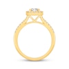 Thumbnail Image 3 of KAY Signature Collection Round-Cut Lab-Grown Diamond Cushion Halo Engagement Ring 3/4 ct tw 14K Yellow Gold