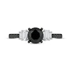 Thumbnail Image 3 of Now + Forever Round-Cut Black & White Diamond Engagement Ring 1-1/4 ct tw 10K White Gold