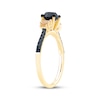 Thumbnail Image 2 of Now + Forever Round-Cut Black & White Diamond Engagement Ring 1-1/4 ct tw 10K Yellow Gold