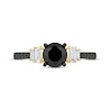 Thumbnail Image 3 of Now + Forever Round-Cut Black & White Diamond Engagement Ring 1-1/4 ct tw 10K Yellow Gold