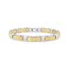 Thumbnail Image 3 of Men's Diamond Necklace & Bracelet Gift Set 1/20 ct tw Stainless Steel & Yellow Ion-Plating