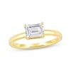 Thumbnail Image 1 of Now + Forever Lab-Grown Diamonds East West Emerald-Cut Solitaire Engagement Ring 1 ct tw 14K Yellow Gold (F/SI2)