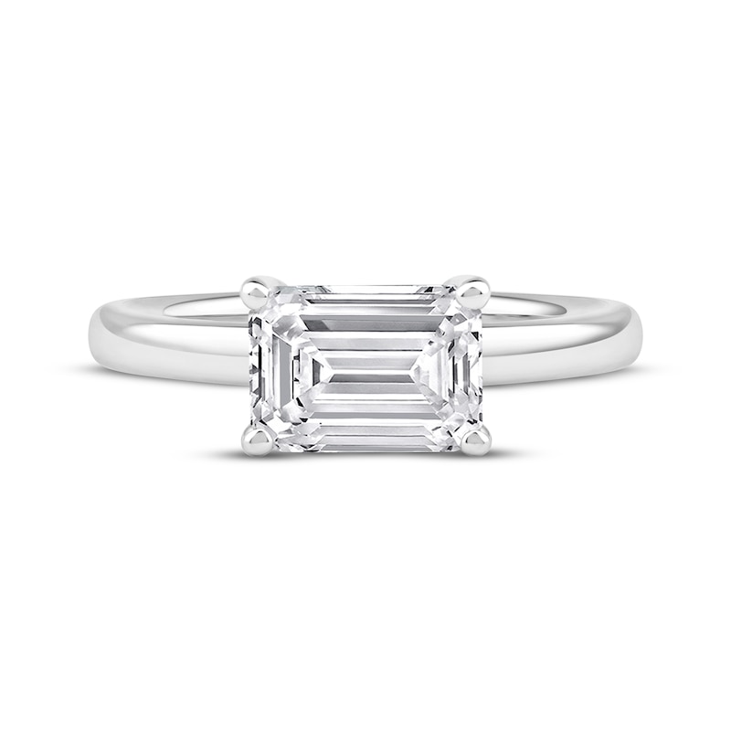 Main Image 3 of Now + Forever Lab-Grown Diamonds Emerald-Cut Solitaire Engagement Ring 2 ct tw 14K White Gold (F/SI2)