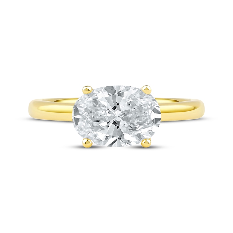 Lab-Created Diamonds by KAY Oval-Cut Solitaire Engagement Ring 2 ct tw ...