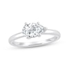 Thumbnail Image 1 of Now + Forever Lab-Grown Diamonds East West Pear-Shaped Solitaire Engagement Ring 1 ct tw 14K White Gold (F/SI2)
