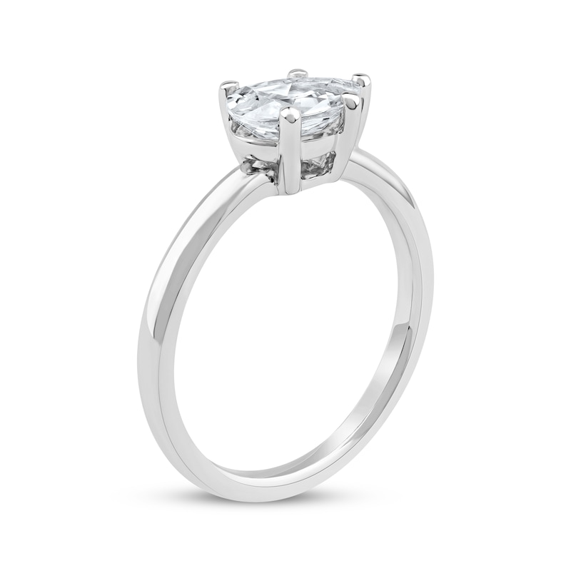 Main Image 2 of Now + Forever Lab-Grown Diamonds East West Pear-Shaped Solitaire Engagement Ring 1 ct tw 14K White Gold (F/SI2)